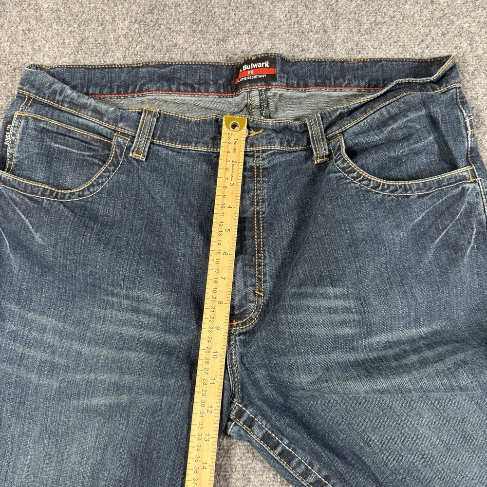Bulwark FR Jeans Mens 40x36 PSJ2SD2 Flame Resistant Stretch Denim Work Pants - Picture 5 of 11